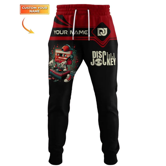Unisex Clothing Custom Disc Jockey Jogger Pants Gift For Dj