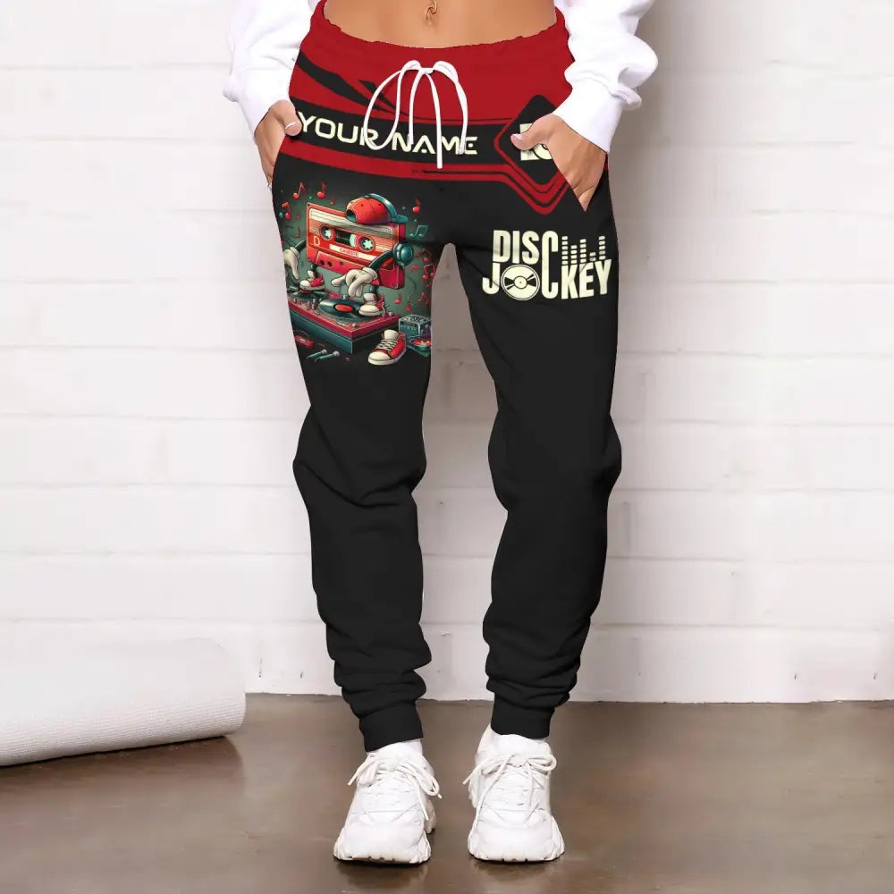 Unisex Clothing Custom Disc Jockey Jogger Pants Gift For Dj
