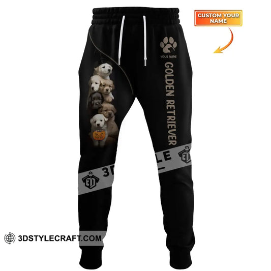 Unisex Clothing Custom Halloween Jogger Golden Retriever Pants For