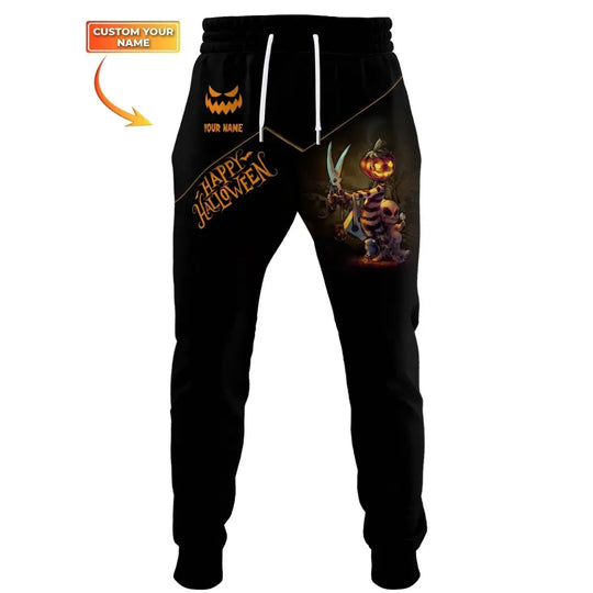 Unisex Clothing, Custom Halloween Jogger, Happy Halloween, Jogger Pants For Halloween style option 1