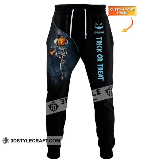 Unisex Clothing Custom Halloween Jogger Trick Or Treat Pants For