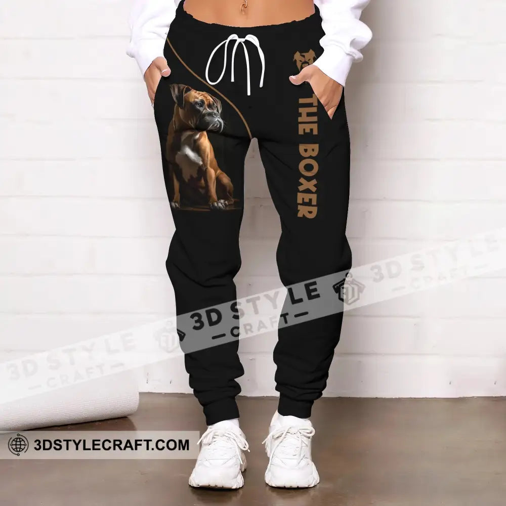 Unisex Clothing Custom Jogger The Boxer Dog Pants For Pet Lovers