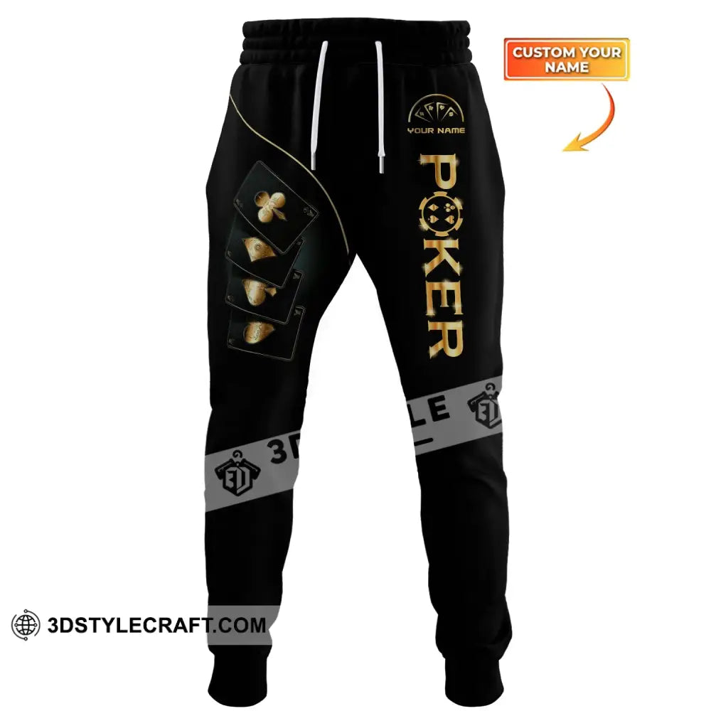 Unisex Clothing Custom Name Poker Jogger Pants Casino