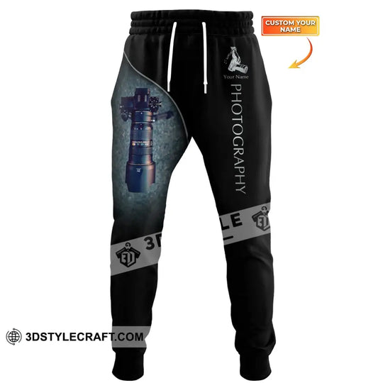 Unisex Clothing, Custom Photography Jogger Pants, Gift for Photographers style option 1