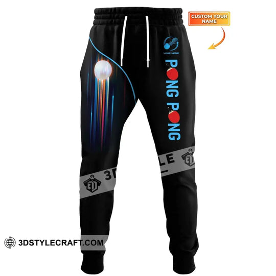 Unisex Clothing, Custom Ping Pong Jogger, Ping Pong Pants, Ping Pong Club Clothing style option 1