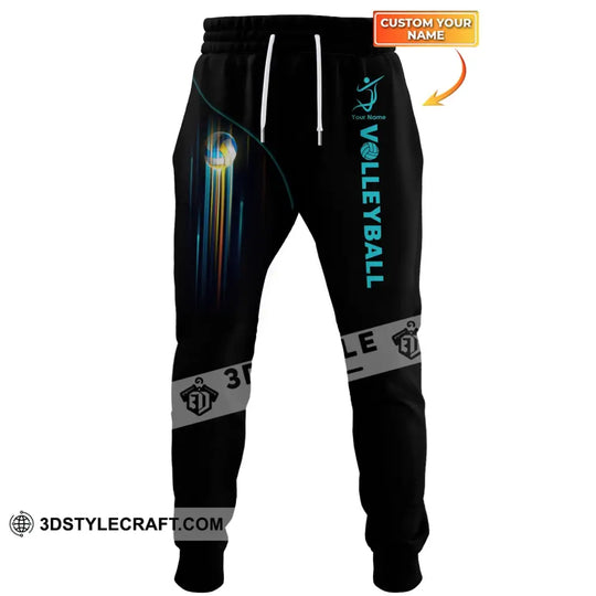 Unisex Clothing, Custom Volleyball Jogger, Volleyball Jogger Pants, Gift for Volleyball Lovers style option 1
