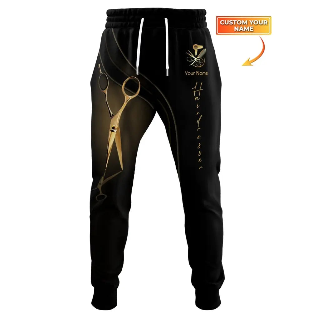 Unisex Clothing Hairdresser Jogger Pants For Hairstylists S