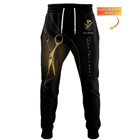 Unisex Clothing Hairdresser Jogger Pants For Hairstylists S