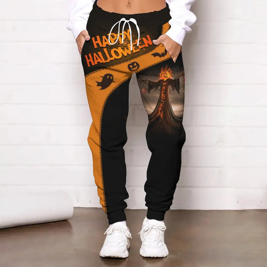 Unisex Clothing, Halloween Jogger, Halloween Sportwear, Jogger Pants For Halloween style option 1
