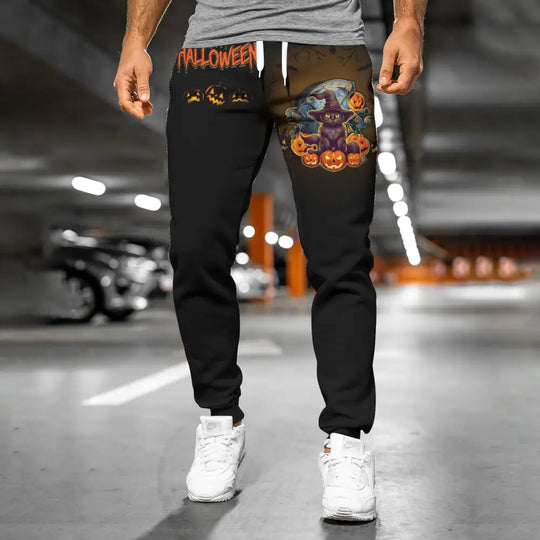 Unisex Clothing, Halloween Jogger, Halloween Sportwear, Jogger Pants For Halloween style option 3