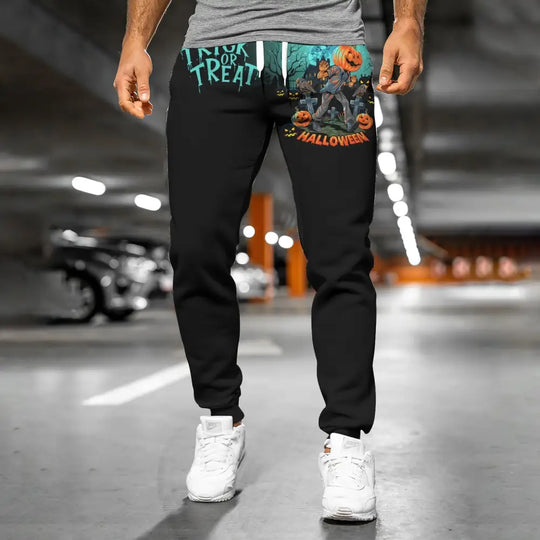 Unisex Clothing, Halloween Jogger, Halloween Sportwear, Jogger Pants For Halloween style option 3