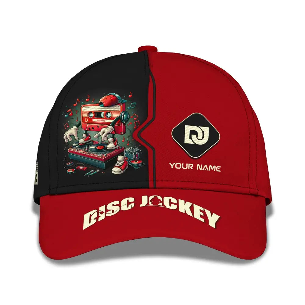 Unisex Disc Jockey Classic Cap Custom Name Hat Dj Gift T-Shirt