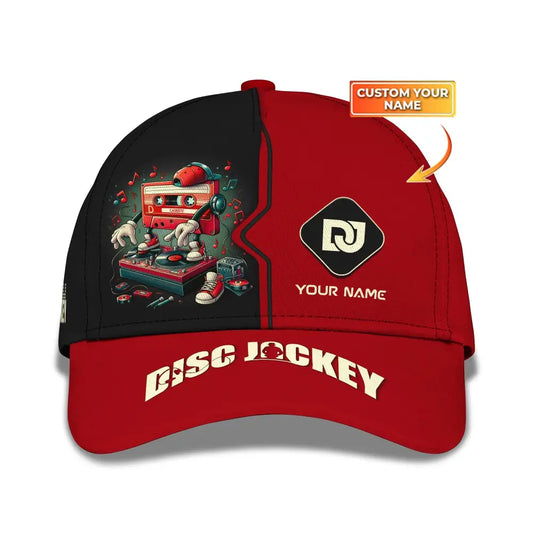 Unisex Disc Jockey Classic Cap Custom Name Hat Dj Gift T-Shirt