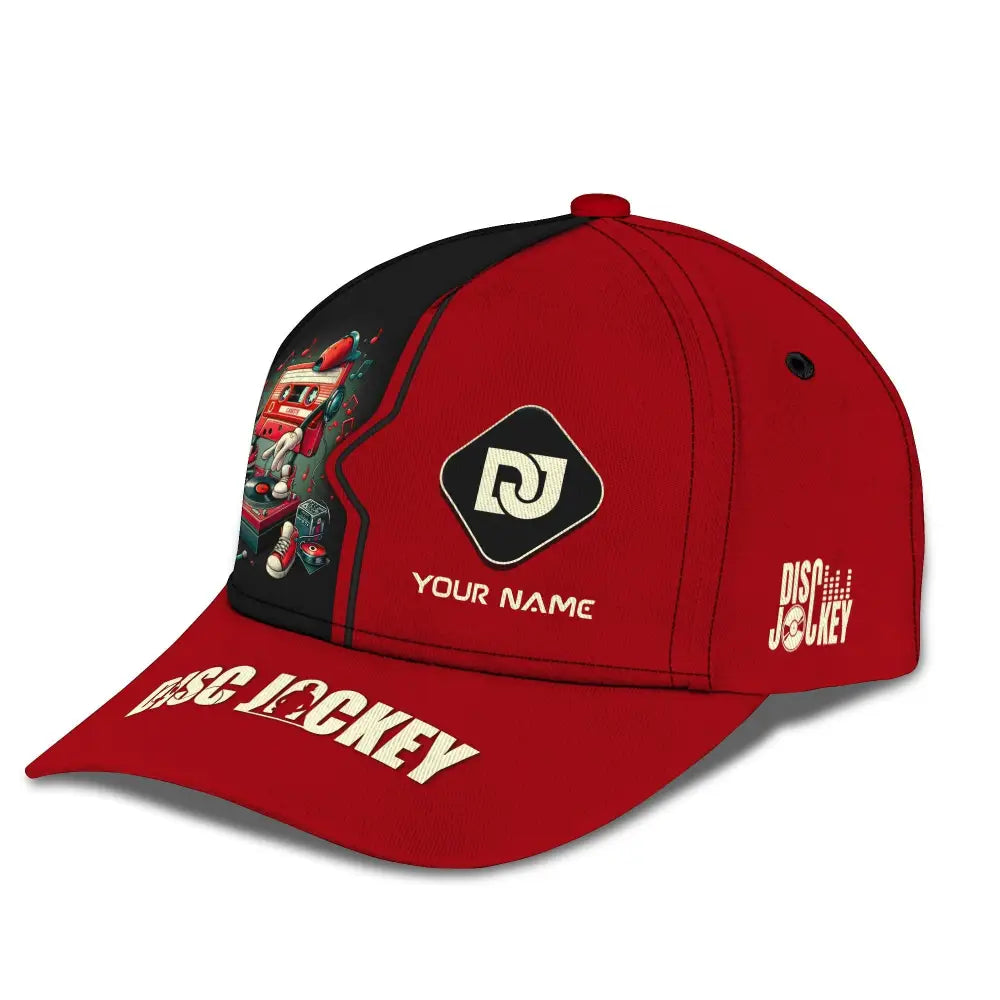 Unisex Disc Jockey Classic Cap Custom Name Hat Dj Gift T-Shirt
