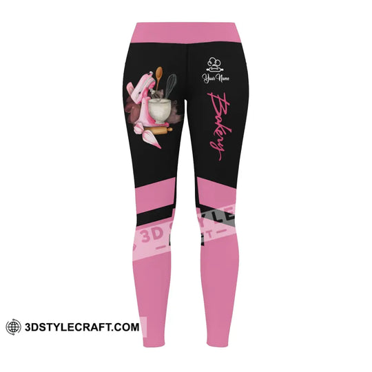 Unisex Pants - Custom Name Pants - Bakery Custom Name Legging Pants style option 2