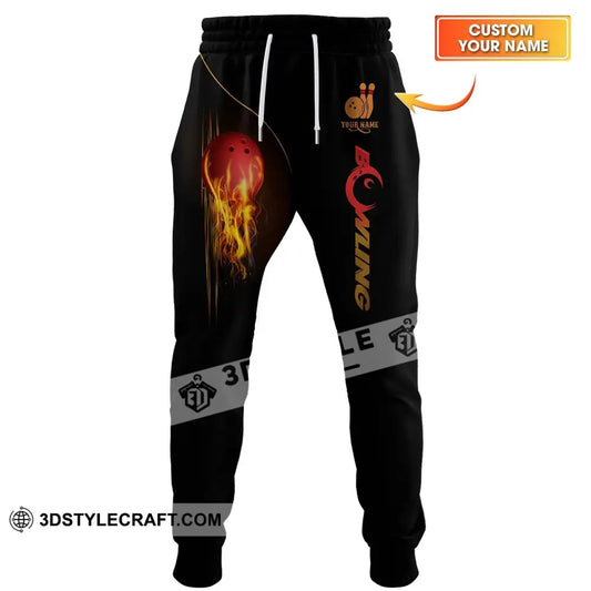 Unisex Pants - Custom Name Fire Bowling S