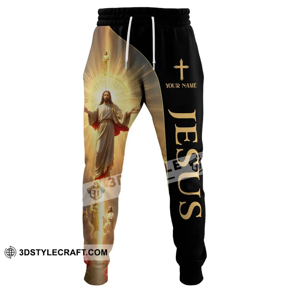 Unisex Pants Custom Name Jesus Jogger Gift For Christan S