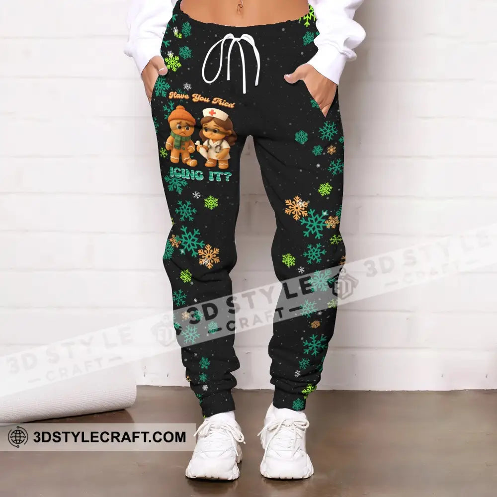 Unisex Pants - Have You Tried Icing It Gingerbread Christmas Design Sport Pants Pants