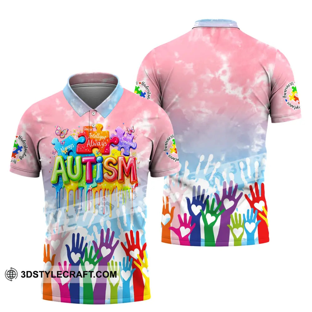 Unisex Shirt - Autism 3D Shirt Polo Shirt / S T-shirt