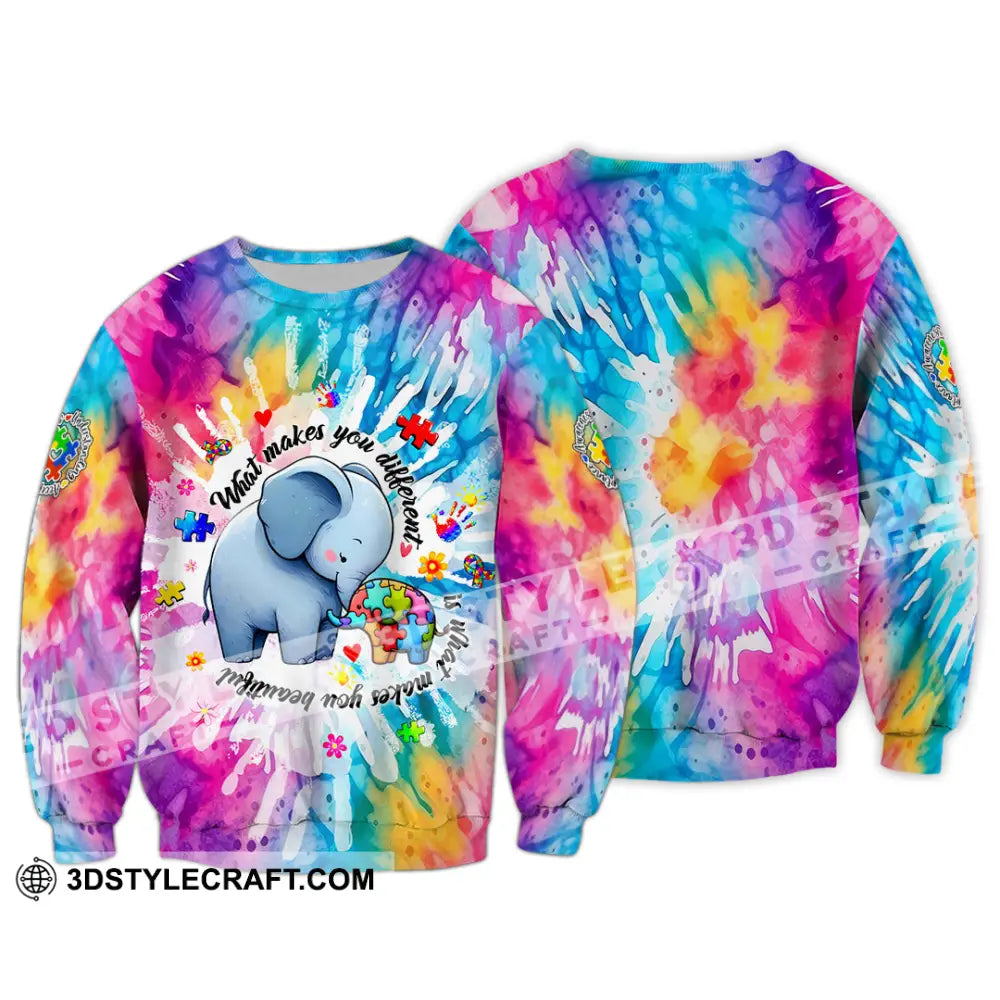 Unisex Shirt - Autism What Make You Different 3D Shirt Long Sleeve / S T-shirt