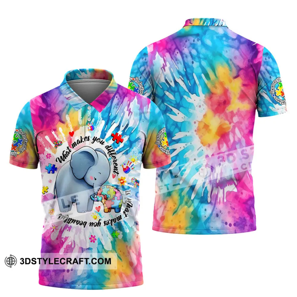 Unisex Shirt - Autism What Make You Different 3D Shirt Polo Shirt / S T-shirt