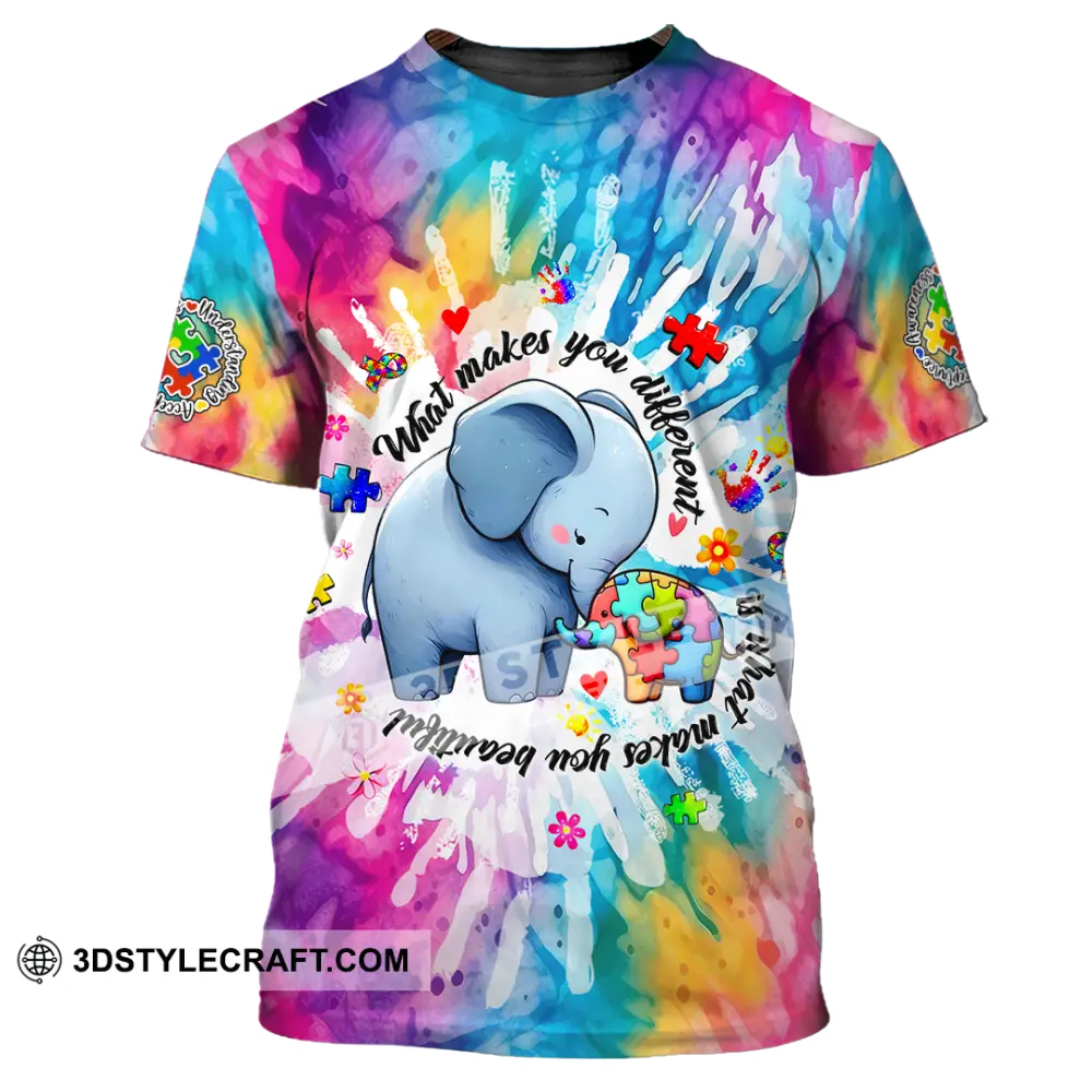 Unisex Shirt - Autism What Make You Different 3D Shirt T-Shirt / S T-shirt
