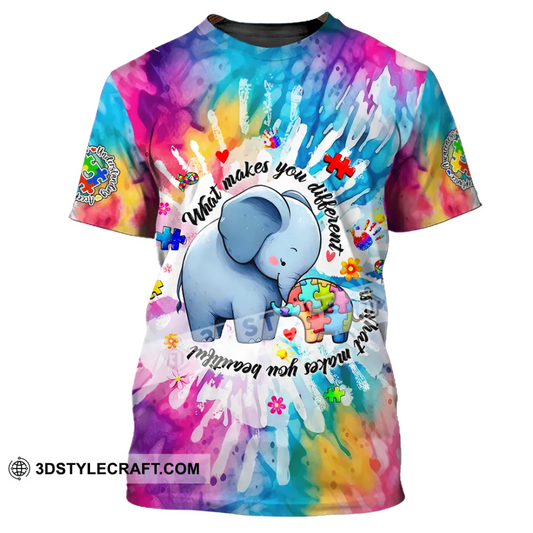 Unisex Shirt - Autism What Make You Different 3D Shirt T-Shirt / S T-shirt