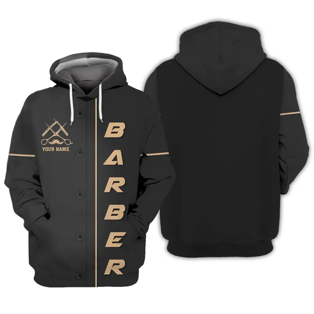 Unisex Shirt Barber For Hairstylists Hoodie / S T-Shirt