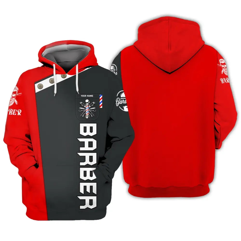 Unisex Shirt Barber For Hairstylists Hoodie / S T-Shirt