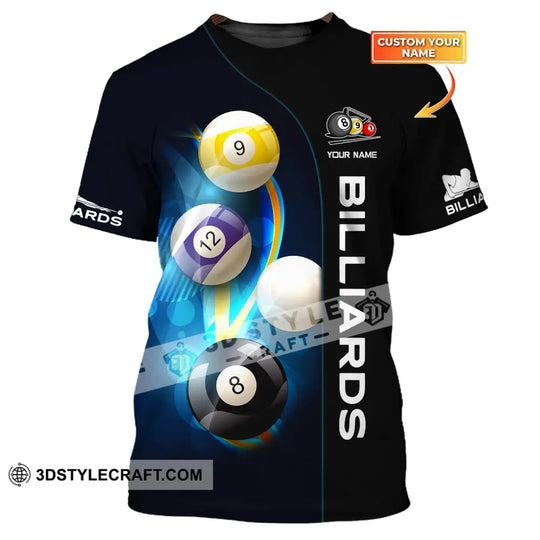 Unisex Shirt, Billiards T-Shirt, Pool Shirt, Billiards Polo, Billiards Shirt, Shirt For Billiards Lovers style option 1