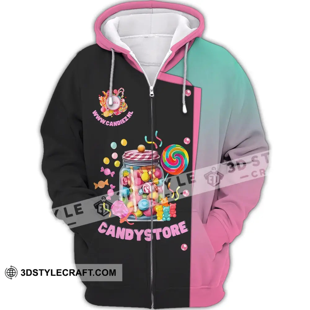 Unisex Shirt - Candy Store Gift For Lover Zipper Hoodie / S T-Shirt