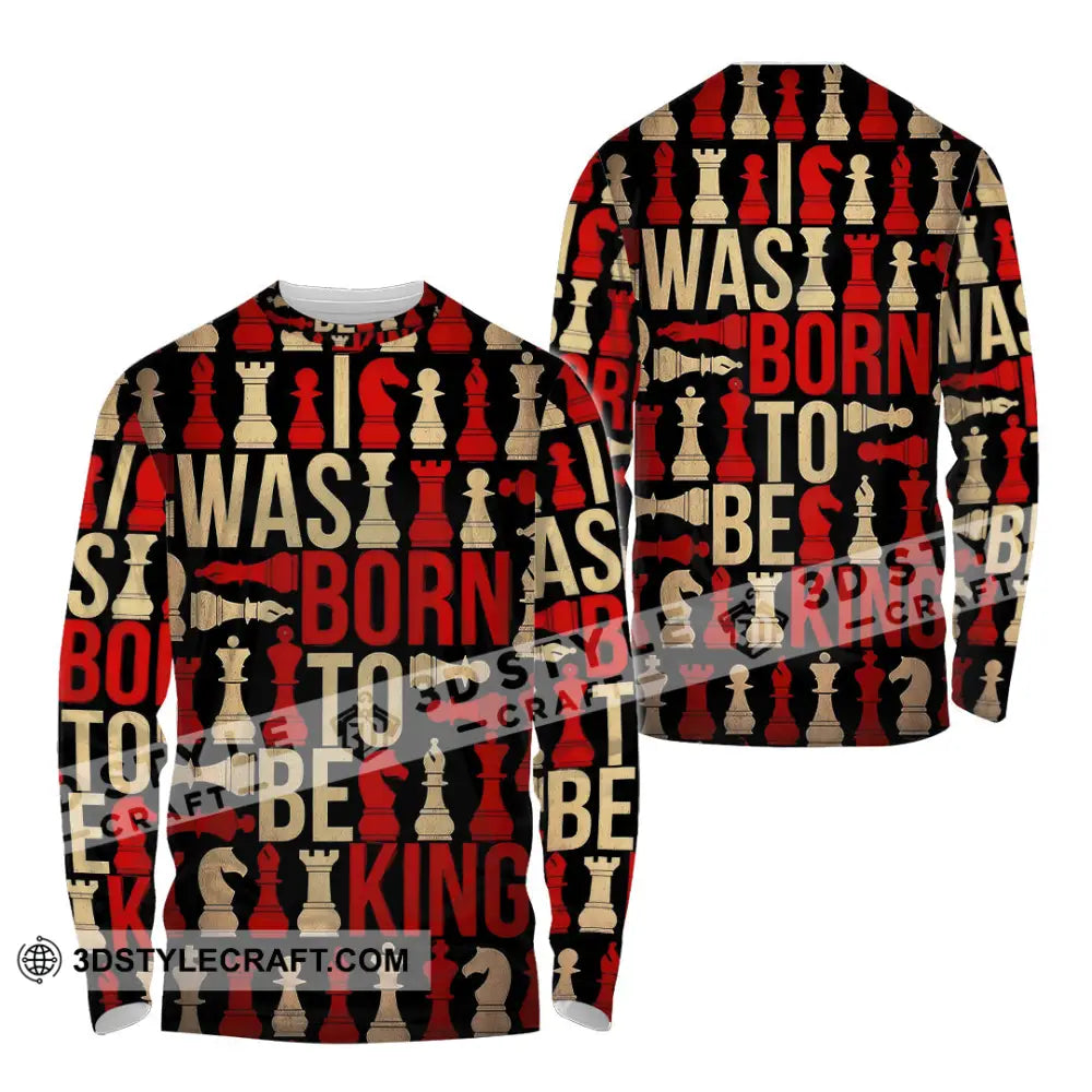 Unisex Shirt - Chess 3D Shirt Long Sleeve Shirt / S T-shirt