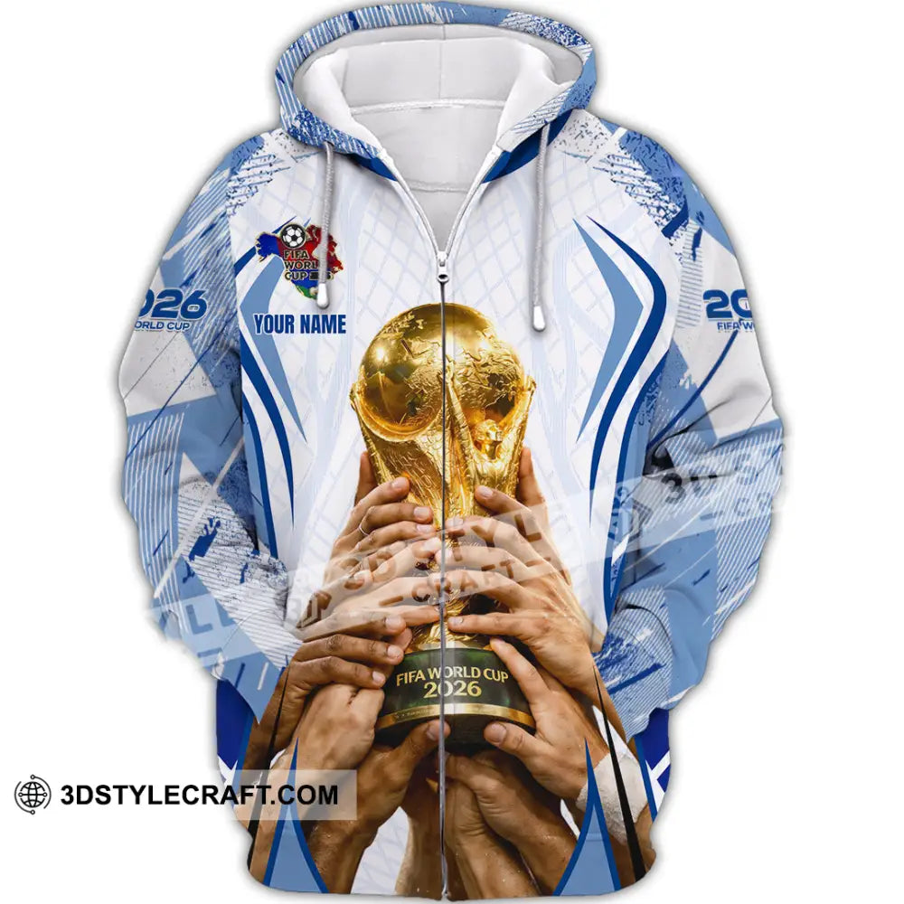 Unisex Shirt - Custom 2026 World Cup 3D Shirt Zipper Hoodie / S T-shirt