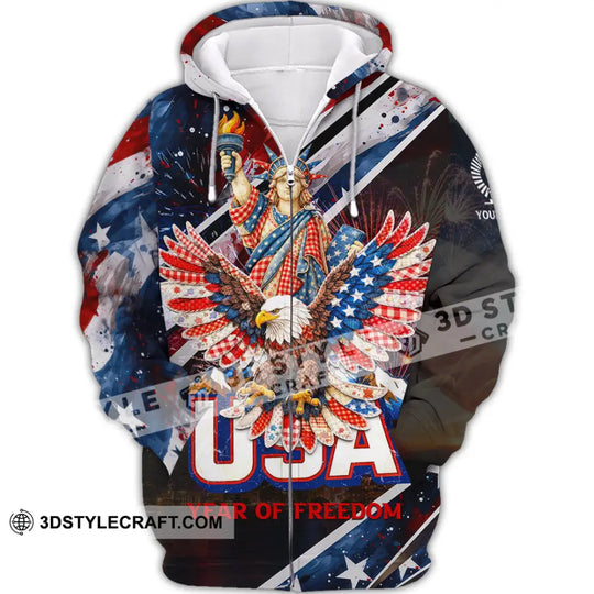 Unisex Shirt - Custom 250 Years Of United State Of America 3D Shirt style option 3