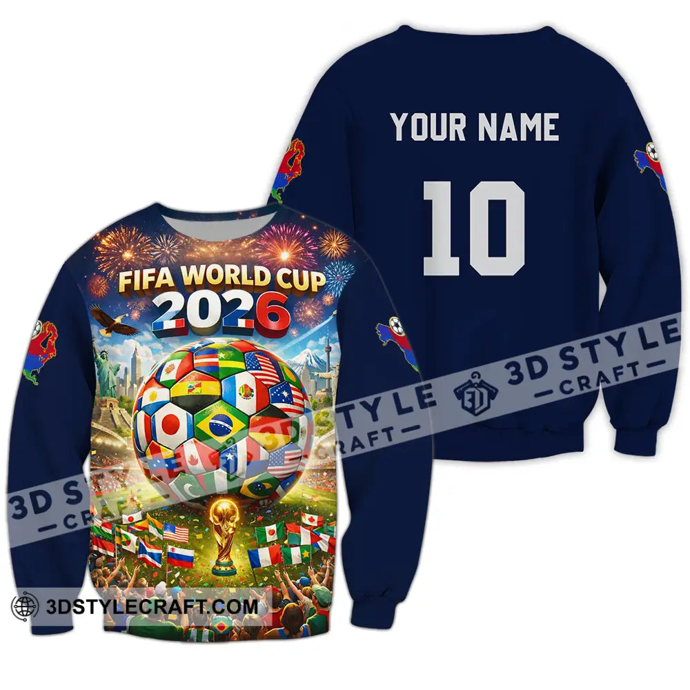 Unisex Shirt - Custom World Cup 2026 3D Shirt Long Sleeve / S T-shirt
