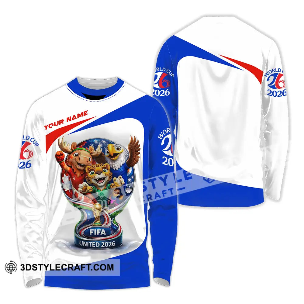 Unisex Shirt - Custom World Cup 2026 3D Shirt Long Sleeve Shirt / S T-shirt