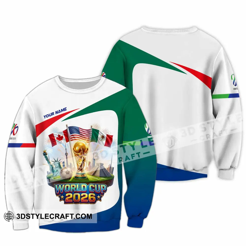 Unisex Shirt - Custom World Cup 2026 3D Shirt Long Sleeve / S T-shirt
