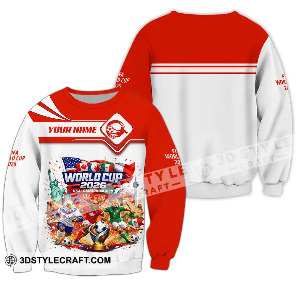 Unisex Shirt - Custom World Cup 2026 3D Shirt Long Sleeve / S T-shirt