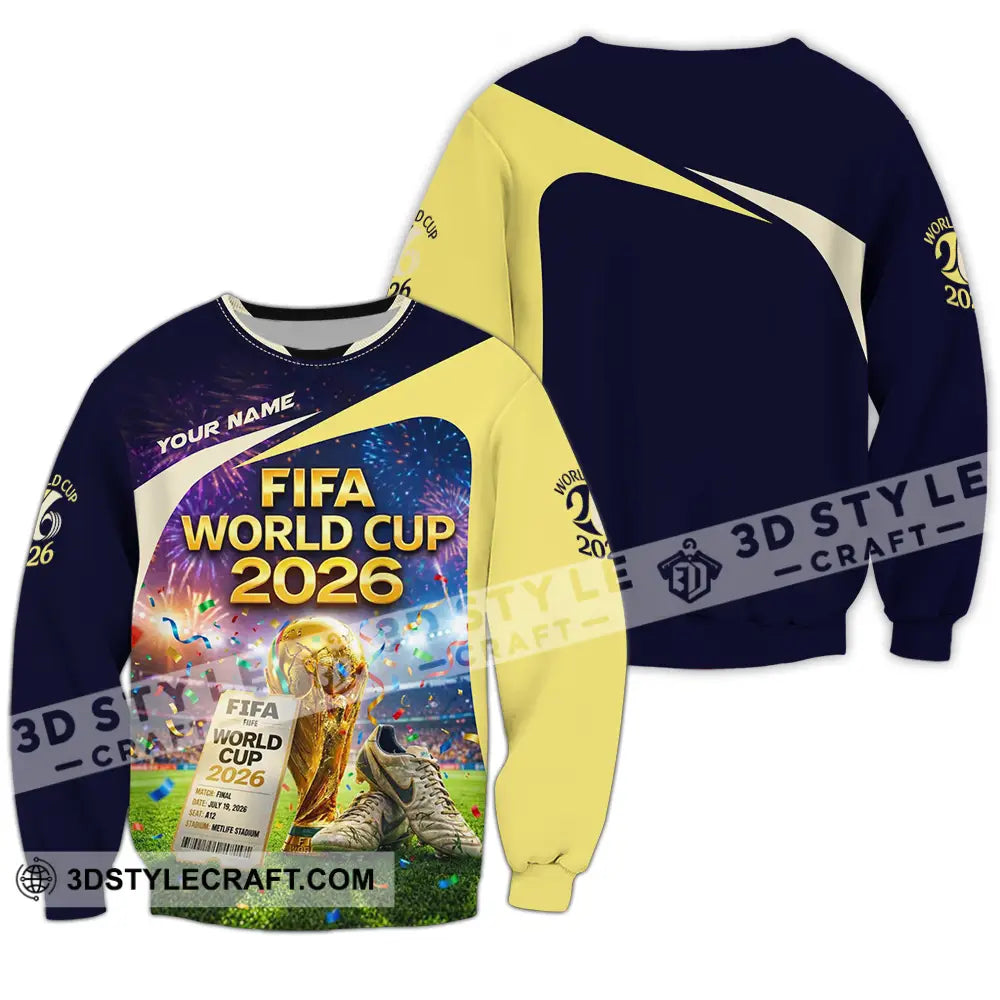 Unisex Shirt - Custom World Cup 2026 3D Shirt Long Sleeve / S T-shirt