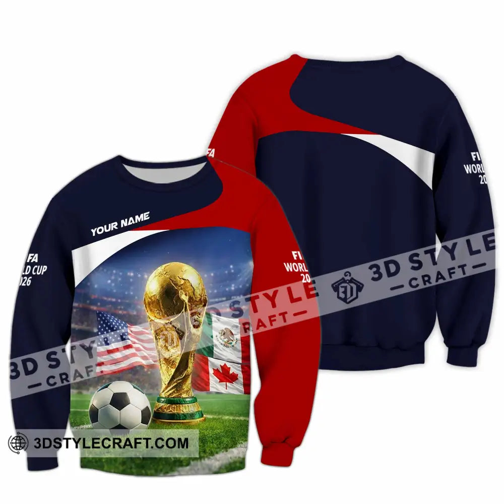 Unisex Shirt - Custom World Cup 2026 3D Shirt Long Sleeve / S T-shirt