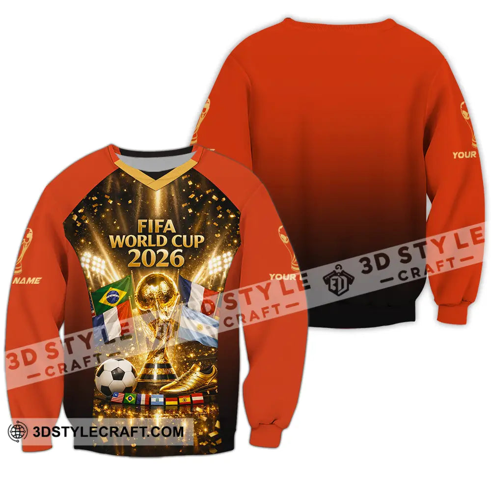 Unisex Shirt - Custom World Cup 2026 3D Shirt Long Sleeve / S T-shirt
