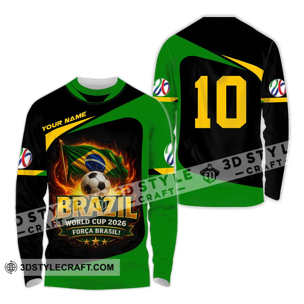 Unisex Shirt - Custom World Cup 2026 3D Shirt Long Sleeve Shirt / S T-shirt