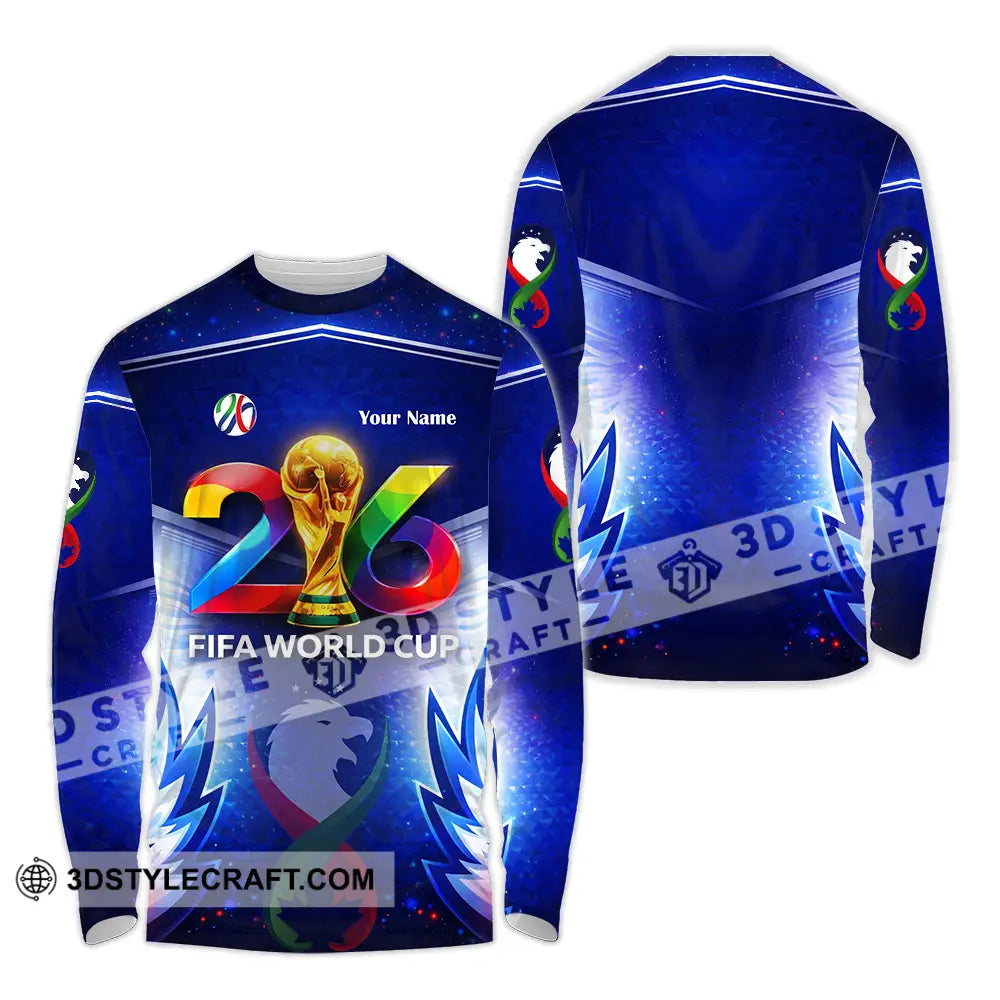 Unisex Shirt - Custom World Cup 2026 3D Shirt Long Sleeve Shirt / S T-shirt