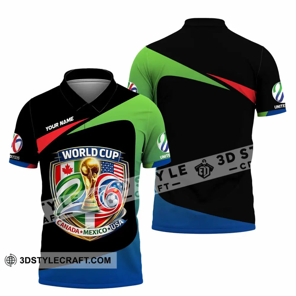 Unisex Shirt - Custom Fifa World Cup 2026 3D Shirt Polo Shirt / S T-shirt