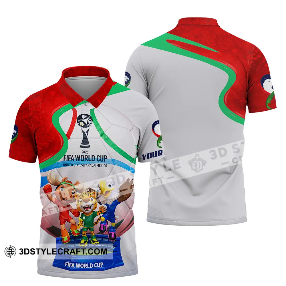 Unisex Shirt - Custom World Cup 2026 3D Shirt Polo Shirt / S T-shirt