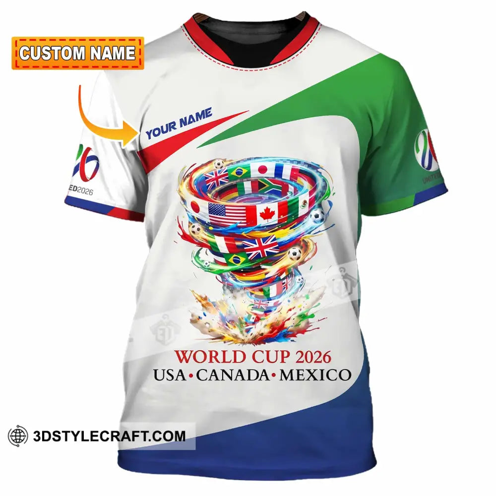 Unisex Shirt - Custom World Cup 2026 3D Shirt T-shirt
