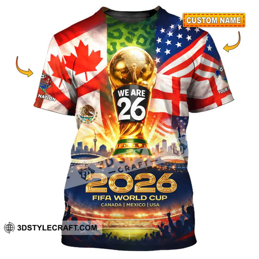Unisex Shirt - Custom World Cup 2026 3D Shirt T-shirt