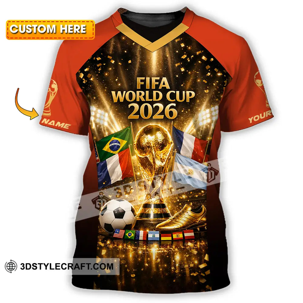 Unisex Shirt - Custom World Cup 2026 3D Shirt T-shirt