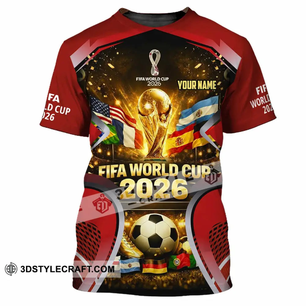 Unisex Shirt - Custom World Cup 2026 3D Shirt T-Shirt / S T-shirt