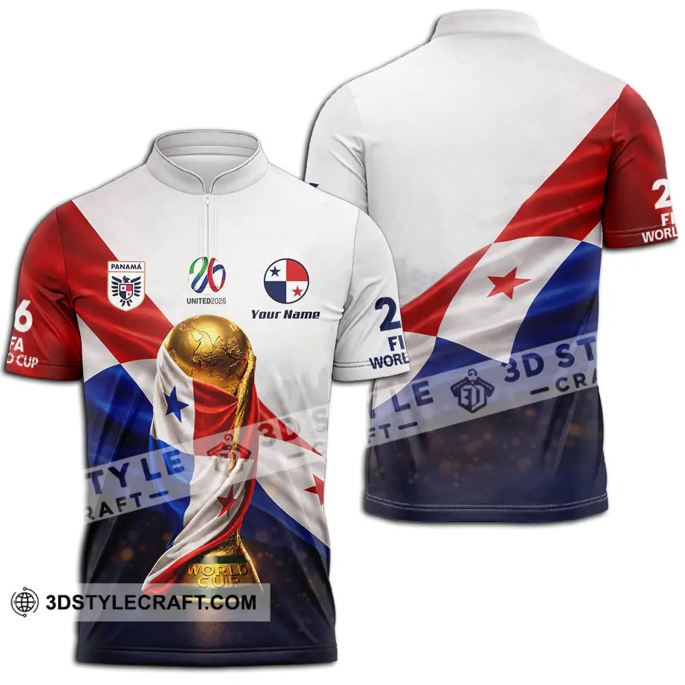 Unisex Shirt - Custom World Cup 2026 3D Shirt - Zipper Polo Shirt / S - T-shirt